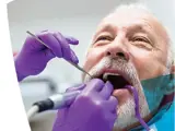 Man at dentist appointment